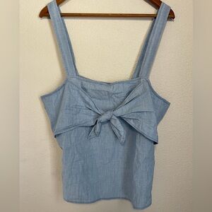 NWT Madewell Denim Tie Front Cami